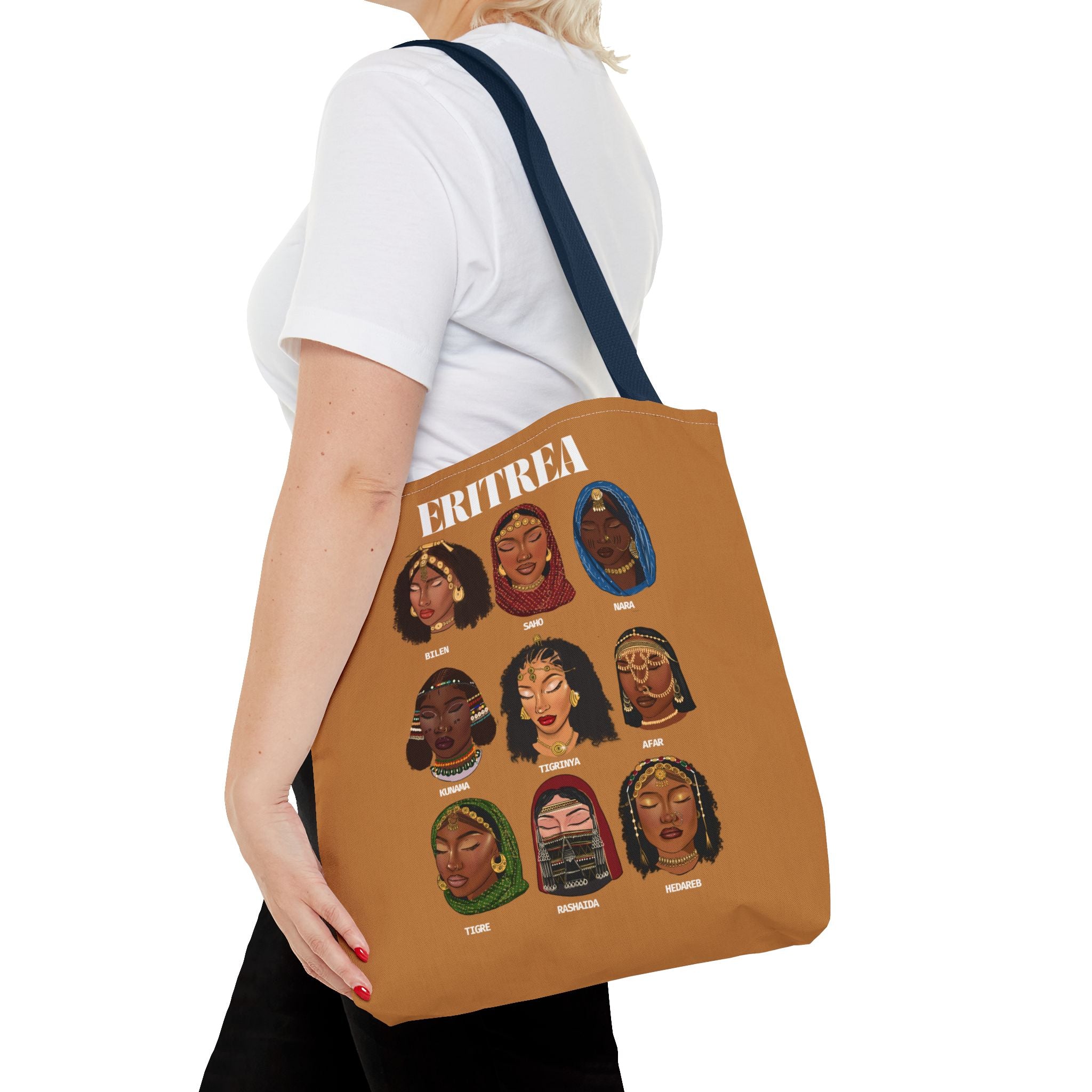 Eritrea Tribes Brown Tote Bag